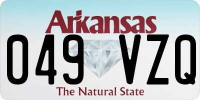 AR license plate 049VZQ