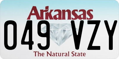 AR license plate 049VZY