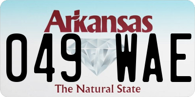 AR license plate 049WAE