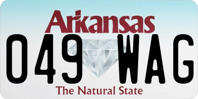 AR license plate 049WAG