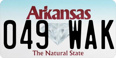 AR license plate 049WAK