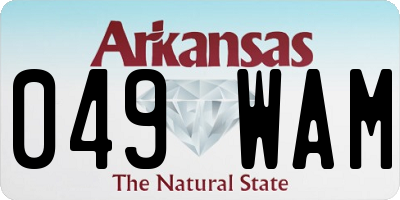 AR license plate 049WAM