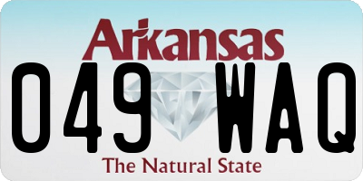 AR license plate 049WAQ
