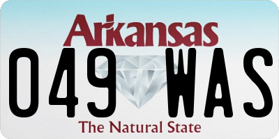 AR license plate 049WAS