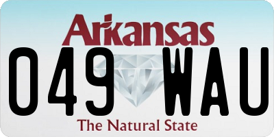 AR license plate 049WAU