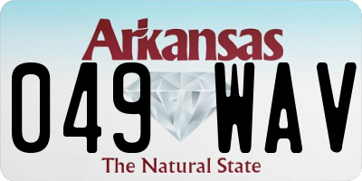 AR license plate 049WAV