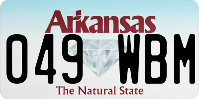 AR license plate 049WBM