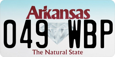 AR license plate 049WBP