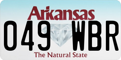 AR license plate 049WBR