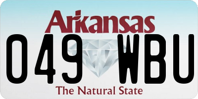 AR license plate 049WBU