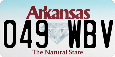AR license plate 049WBV