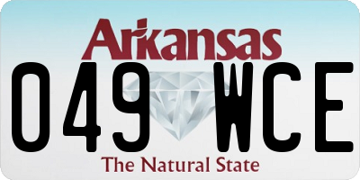 AR license plate 049WCE