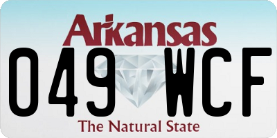 AR license plate 049WCF