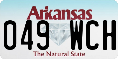 AR license plate 049WCH