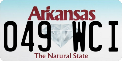 AR license plate 049WCI