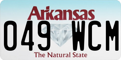 AR license plate 049WCM
