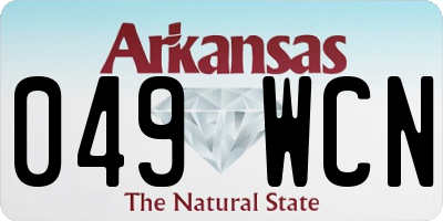 AR license plate 049WCN