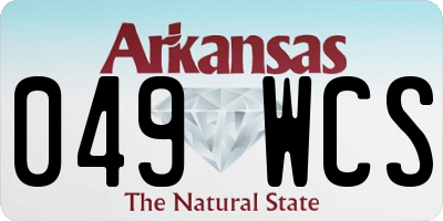 AR license plate 049WCS