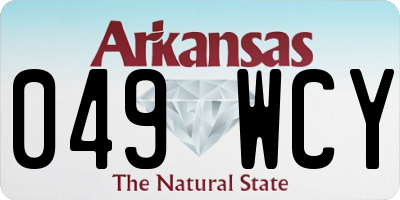AR license plate 049WCY