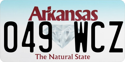 AR license plate 049WCZ