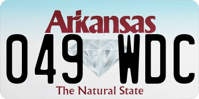 AR license plate 049WDC