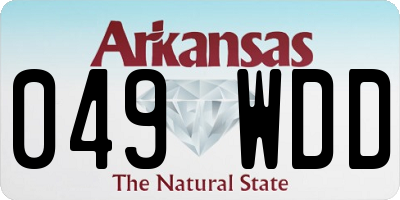 AR license plate 049WDD