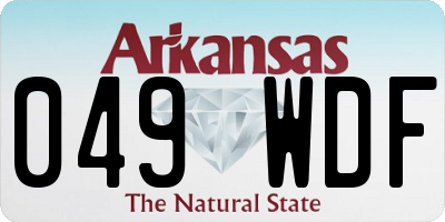 AR license plate 049WDF