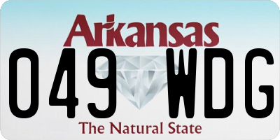 AR license plate 049WDG
