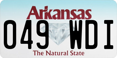 AR license plate 049WDI