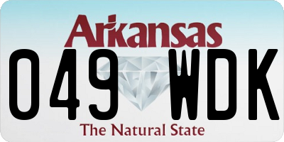 AR license plate 049WDK