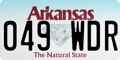 AR license plate 049WDR