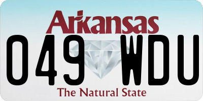 AR license plate 049WDU