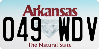 AR license plate 049WDV