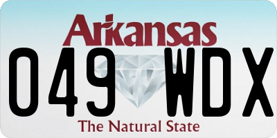 AR license plate 049WDX