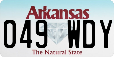 AR license plate 049WDY
