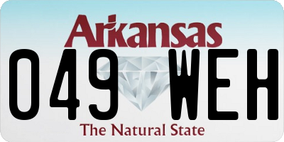 AR license plate 049WEH