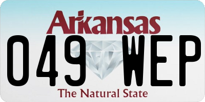 AR license plate 049WEP