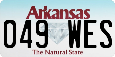 AR license plate 049WES