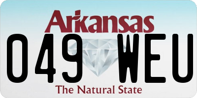 AR license plate 049WEU