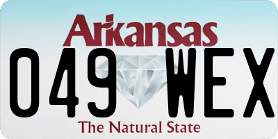 AR license plate 049WEX