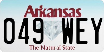 AR license plate 049WEY