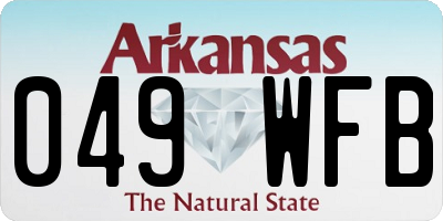 AR license plate 049WFB
