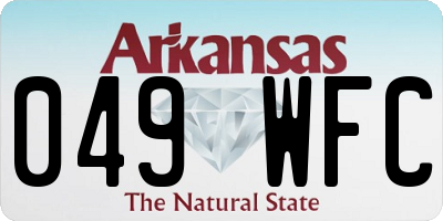 AR license plate 049WFC