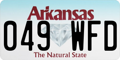 AR license plate 049WFD