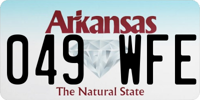 AR license plate 049WFE