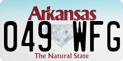 AR license plate 049WFG