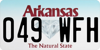 AR license plate 049WFH