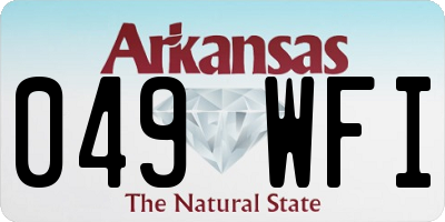 AR license plate 049WFI