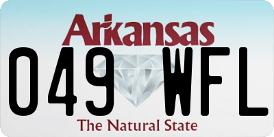 AR license plate 049WFL