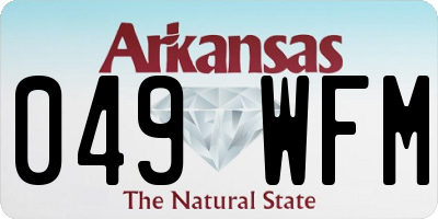 AR license plate 049WFM